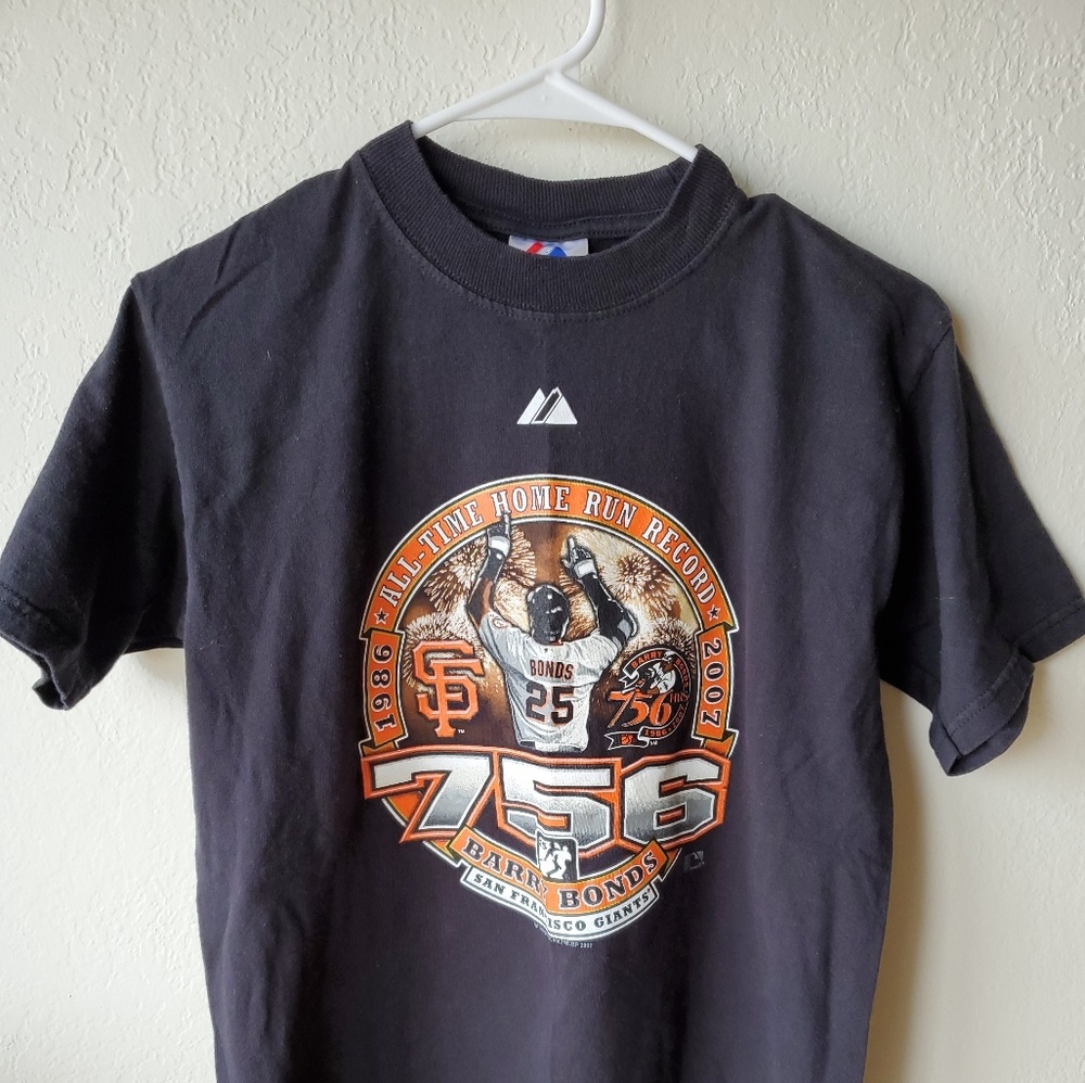 SF Giants 2007 Barry Bonds 756 Home Run Record tee